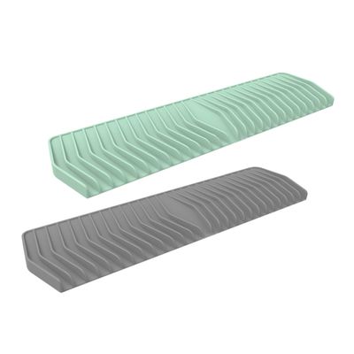 Alipis 2pcs Silicone Soap Dish Slanting Design Self-draining Non-slip Decorative for Bathroom and Kitchen