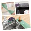 Alipis 2pcs Silicone Soap Dish Slanting Design Self-draining Non-slip Decorative for Bathroom and Kitchen view 4