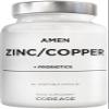 Zinc & Copper Supplement + Probiotics  3 Months Supply  One Per Day - 25 mg Zinc Picolinate Vitamin Pills - Essential Minerals Supplements  2 Billion CFUs Probiotic  Vegan, Non-GMO - 90 Capsules view 1