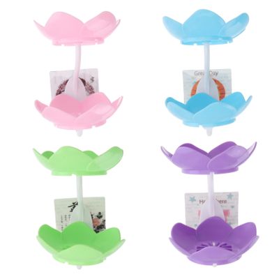 PRETYZOOM 4pcs Bathroom Wall-mounted Soap Holder Suction Cup Soap Box Drainage Tray