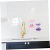 PRETYZOOM 4pcs Bathroom Wall-mounted Soap Holder Suction Cup Soap Box Drainage Tray view 4