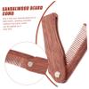 Didiseaon Sandalwood Beard Comb Portable Folding for Men Hair and Mustache Grooming view 2