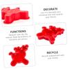 MAGICLULU 6pcs Silicone Baking Mold DIY Cartoon Cake Making Moulds Biscuit Mold for Baking Cookies Easy to Use and Clean for Home Random Color view 3