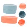 Zerodeko 2pcs Soap Case Leakproof Soap Dish Holders Design for Home Travel view 4