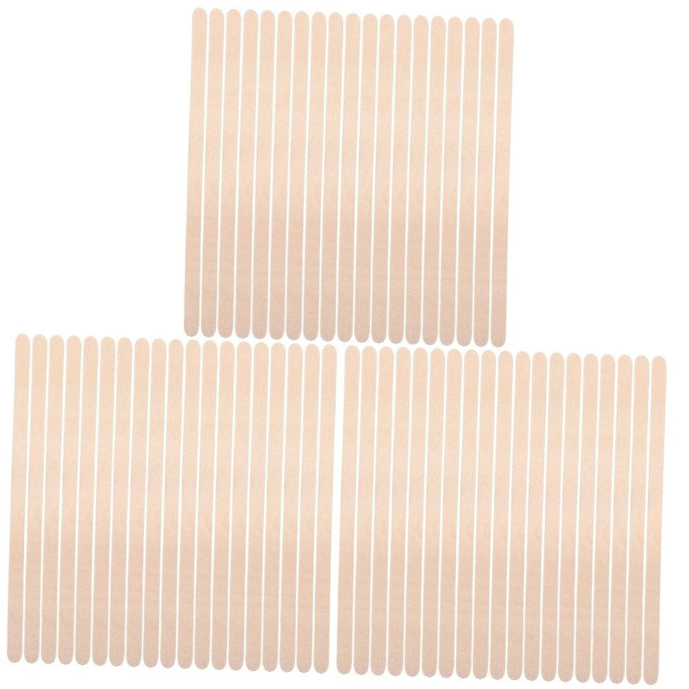 Beavorty 300pcs Hair Removal Wax Sticks Wooden Applicator Tool for Eyebrows Nose Arms Legs Waxing