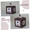 Ciieeo 50pcs Graduation Candy Box Square Bachelor Hat Paper Graduation Party Favor Box for Sweets Party view 4