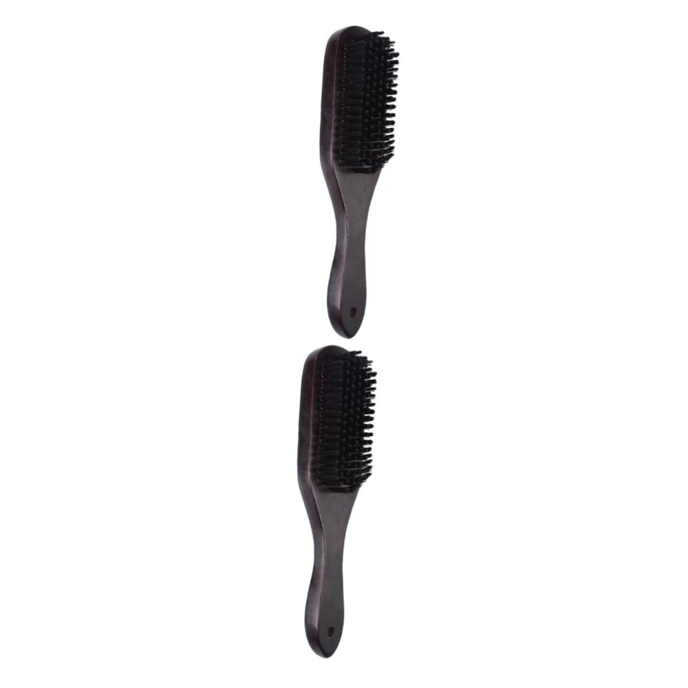 Beavorty 2pcs Beard Cleaning Brush Nylon Bristle Brush for Facial Hair Grooming