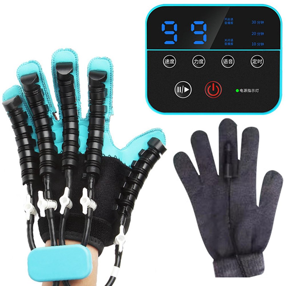 GCZQYAM Rehabilitation Robot Gloves, Stroke Recovery Equipment, Stroke Recovery Equipment for Left & Right Handfor Training Finger and Hand Function