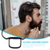 Beard Shaper For Men, Outline Trimmer Stencil for Men's Beard, Beard Lineup Tool, Multi-Beard Fit Beard Styling Tool for Goatee, French Beard, and Full Beard (A) view 3