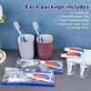 Disposable Toothbrushes with Toothpaste Individually Wrapped,Travel Kit with Plastic Zip Bag,Toothbrush Head Cover, Floss Pick,25gram Toothpaste,Bulk Toothbrush for Homeless,Travel,Hotel(Pack of 15) view 4