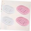 Zerodeko 4pcs Non- Soap Dish Self-draining Tray Organizer for Bathroom and Travel White Colors Keeps Soap Dry for Shower and Kitchen Use view 3