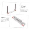 Zerodeko Wall-Mounted Garbage Bag Holder Foldable Trash Bag Rack Gray Plastic Shelf Kitchen Storage Organizer for Home Bathroom Waste Disposal view 4
