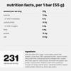 Vilgain Double Trouble Protein Bar | Two-layer nut bar with 29% protein & stevia sweetness | Bar ideal for muscle building & snacking (12x55g, Hazelnut) view 2