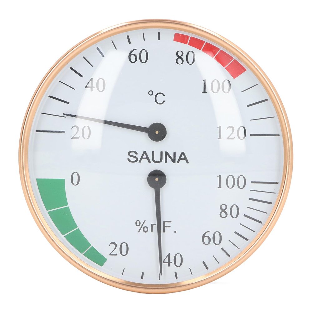 Sauna Thermometer Hygrometer Sauna Equipment and Accessories Wall Mounted 2 Gardening Tools