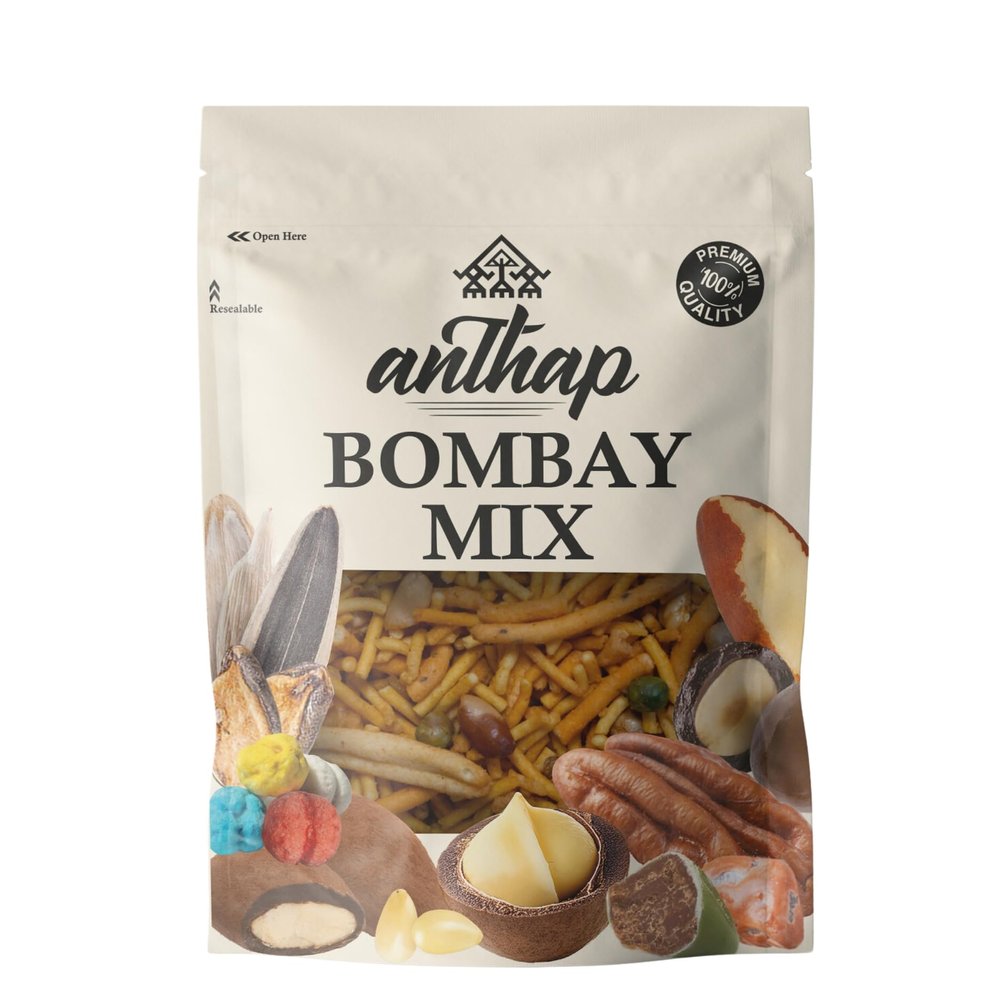 Anthap Bombay Mix, Tasty Snack, Crisps, Salty and Spicy, Crunchy Spicy Snack, Perfect for Movie Night, 500g