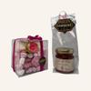 TP LP Tout Pour Les Papilles Small gourmet rose gift box - Original gift - Confectionery & jam - 200g view 1