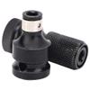 1/2 1/4 Inch Wrench Hex Shank Chuck Conversion Kit Square Change Socket Adapter for Impact Wrench or Drill Bit Conversion view 2
