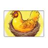 Flannel Carpet Bird's Nest Golden Chicken Pattern 60 x 39 in Non-Slip, Durable Suitable for Living Room and Office Bedroom view 1
