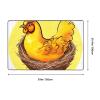 Flannel Carpet Bird's Nest Golden Chicken Pattern 60 x 39 in Non-Slip, Durable Suitable for Living Room and Office Bedroom view 3
