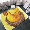 Flannel Carpet Bird's Nest Golden Chicken Pattern 60 x 39 in Non-Slip, Durable Suitable for Living Room and Office Bedroom view 4