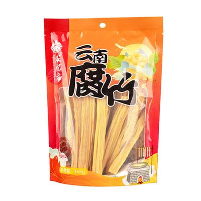 Handmade Dried Tofu Skin of Soybean Curd Yuba Fu Zhu Bean Products 165g*3 bags