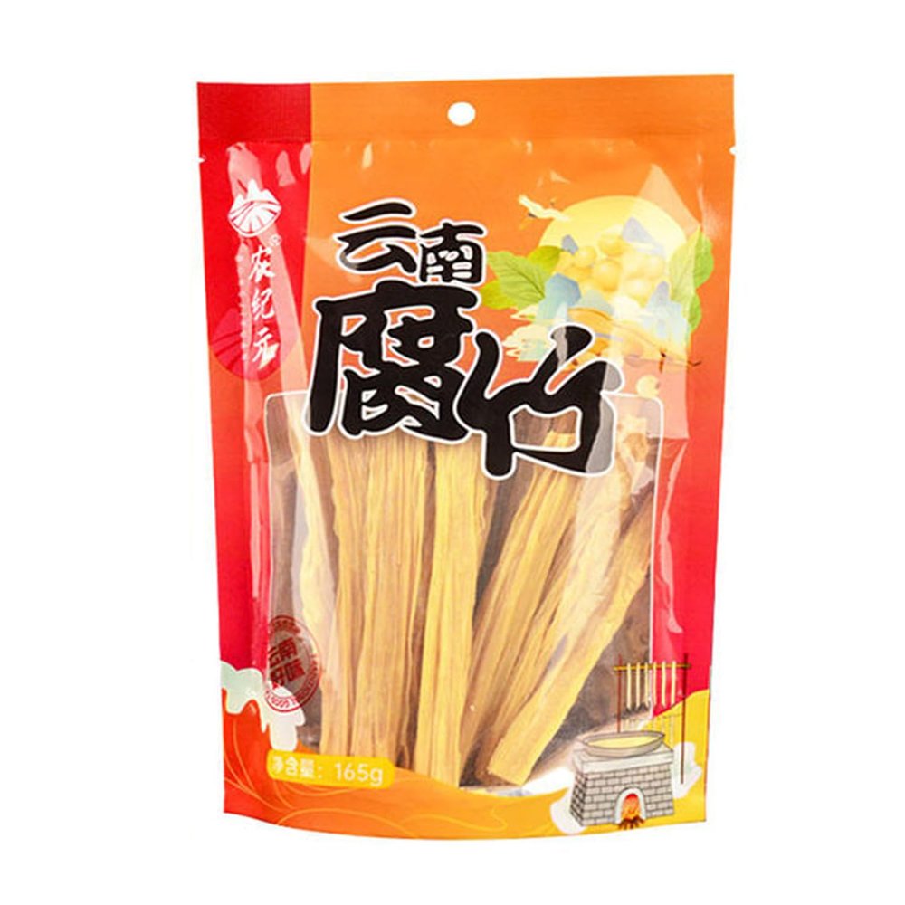Handmade Dried Tofu Skin of Soybean Curd Yuba Fu Zhu Bean Products 165g*3 bags