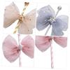 PRETYZOOM Sash Bow Decorated Fairy Wand Cupcake Toppers 5pcs/Package for Birthday Cake Decor view 2