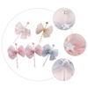 PRETYZOOM Sash Bow Decorated Fairy Wand Cupcake Toppers 5pcs/Package for Birthday Cake Decor view 3