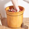 GttuiT Sauna Wooden Bucket,Spa, Sauna,Soak,Handmade Massage Bucket Foot Bath,Foot Spa Wash Bucket Feet Bath Basin Tub Present vision view 2