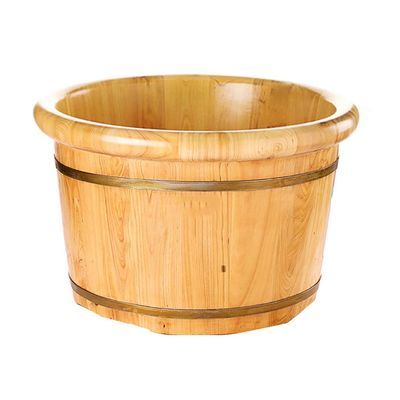 GttuiT Foot Tub, Foot Basin Tub Bucket, Massage, Spa, Sauna, Soak,foot Bath Wooden Bucket Foot Spa Household Wash Basin Present vision