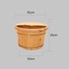 GttuiT Foot Tub, Foot Basin Tub Bucket, Massage, Spa, Sauna, Soak,foot Bath Wooden Bucket Foot Spa Household Wash Basin Present vision view 2