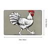 Flannel Carpet Walking Chicken Pattern 60 x 39 in Non-Slip, Durable Suitable for Living Room and Office Bedroom view 3