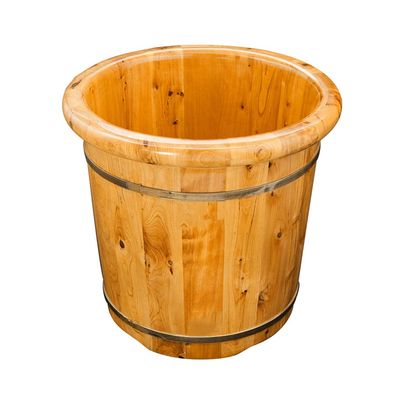 GttuiT Sauna Wooden Bucket,Spa, Sauna,Soak,Handmade Massage Bucket Foot Bath,Foot Spa Wash Bucket Feet Bath Basin Tub Present vision