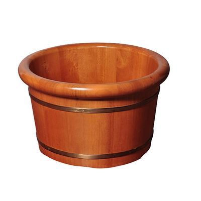 GttuiT Sauna Wooden Bucket,Spa, Sauna,Soak,Handmade Massage Bucket Foot Bath,Foot Spa Wash Bucket Feet Bath Basin Tub Present vision