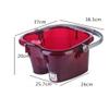LXMBHAM Plastic Foot Basin,Foot Spa Bath Massager,Therapeutic Foot & Ankle Detox Pedicure Foot Bucket Extra Deep Soaking Large Barrel-a (B) (A) Warm as ever view 2