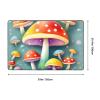 Flannel Carpet Cute Colored Mushrooms Picture 60 x 39 in Non-Slip, Durable Suitable for Living Room and Office Bedroom view 3