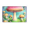 Flannel Carpet Wonderful Little Mushrooms Picture 60 x 39 in Non-Slip, Durable Suitable for Living Room and Office Bedroom view 1