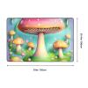Flannel Carpet Wonderful Little Mushrooms Picture 60 x 39 in Non-Slip, Durable Suitable for Living Room and Office Bedroom view 3