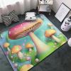 Flannel Carpet Wonderful Little Mushrooms Picture 60 x 39 in Non-Slip, Durable Suitable for Living Room and Office Bedroom view 4