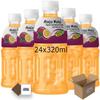 Mogu Mogu Flavored Drinks 24x320ml, PASSION FRUIT - Nata De Coco Juice - Refreshing Taste - Fun Drinking During Hot Summers Or Take Them On Trips & Picnics Boxed Treatz view 1