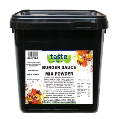 Burger Sauce Mix Powder - 2.5kg Catering Tub