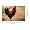 Flannel Carpet Chicken Rooster Picture 60 x 39 in Non-Slip, Durable Suitable for Living Room and Office Bedroom view 3