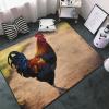 Flannel Carpet Chicken Rooster Picture 60 x 39 in Non-Slip, Durable Suitable for Living Room and Office Bedroom view 4