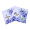 minkissy 60pcs Elegant Purple Butterfly Party Supplies Printed Napkins for Wedding Banquet Decor view 1