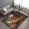 Flannel Carpet Pizza Sloth Picture 60 x 39 in Non-Slip, Durable Suitable for Living Room and Office Bedroom view 2