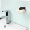 OUNONA 2pcs Magnetic Soap Holder Wall Attachment Container for Bathroom Lavatory Home Suction Soap Holder Bathroom Organizer Wall Mounted Rack Magnetic Rack view 3