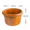 ZXNANA Bucket For Foot Bath,Sauna Accessories Sauna Bucket Water Bucket,Handmade Wooden Footbath Tubs,Foot Relaxing Barrel (Color : B) charitable view 2