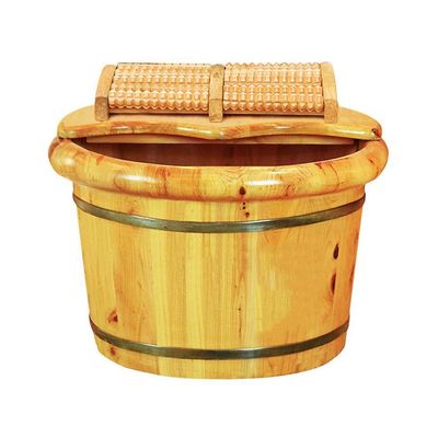 ZXNANA Bucket For Foot Bath,Sauna Accessories Sauna Bucket Water Bucket,Handmade Wooden Footbath Tubs,Foot Relaxing Barrel (Color : B) charitable
