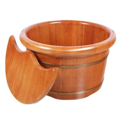 ZXNANA Bucket For Foot Bath,Sauna Accessories Sauna Bucket Water Bucket,Handmade Wooden Footbath Tubs,Foot Relaxing Barrel charitable