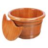 ZXNANA Bucket For Foot Bath,Sauna Accessories Sauna Bucket Water Bucket,Handmade Wooden Footbath Tubs,Foot Relaxing Barrel charitable view 1